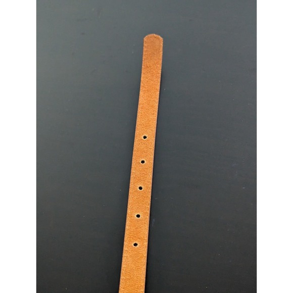 Forest Brand Leather Belt Thin Brown Size Small Women's .5" Wide 36" Long - Picture 8 of 9